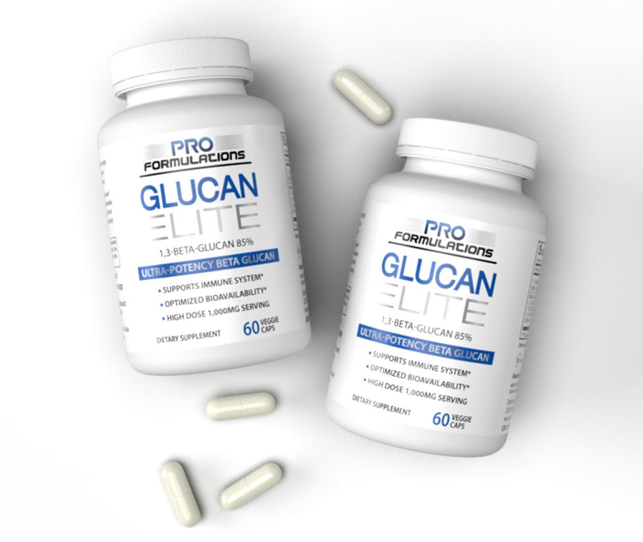 2 Pack of Glucan Elite - 1,3D Beta-Glucan 85%, 1,000mg per serving - 60 servings - Glucan Elite