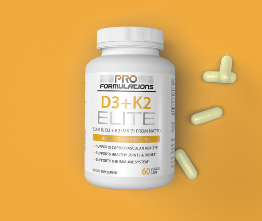 D3 + K2 Elite – Vitamin D3 + Vitamin K2 - Glucan Elite