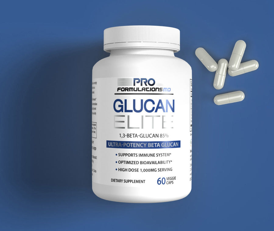 Glucan Elite - Beta Glucan Supplement 1,3D Beta-Glucan 85%, 1,000mg per serving - 30 servings - Glucan Elite