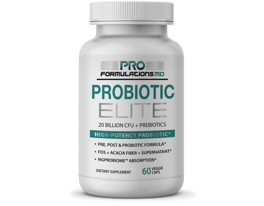 Probiotic Elite – High Potency Synbiotic with FOS + Supernatant - 30 Servings - Glucan Elite