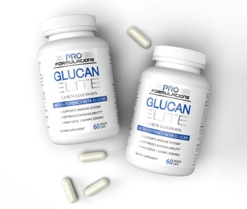 Subscribe & Save 10% - Monthly Auto Renew - 2 Pack of Glucan Elite - 1,3D Beta-Glucan 85%, 1,000mg per serving - 60 servings - Glucan Elite