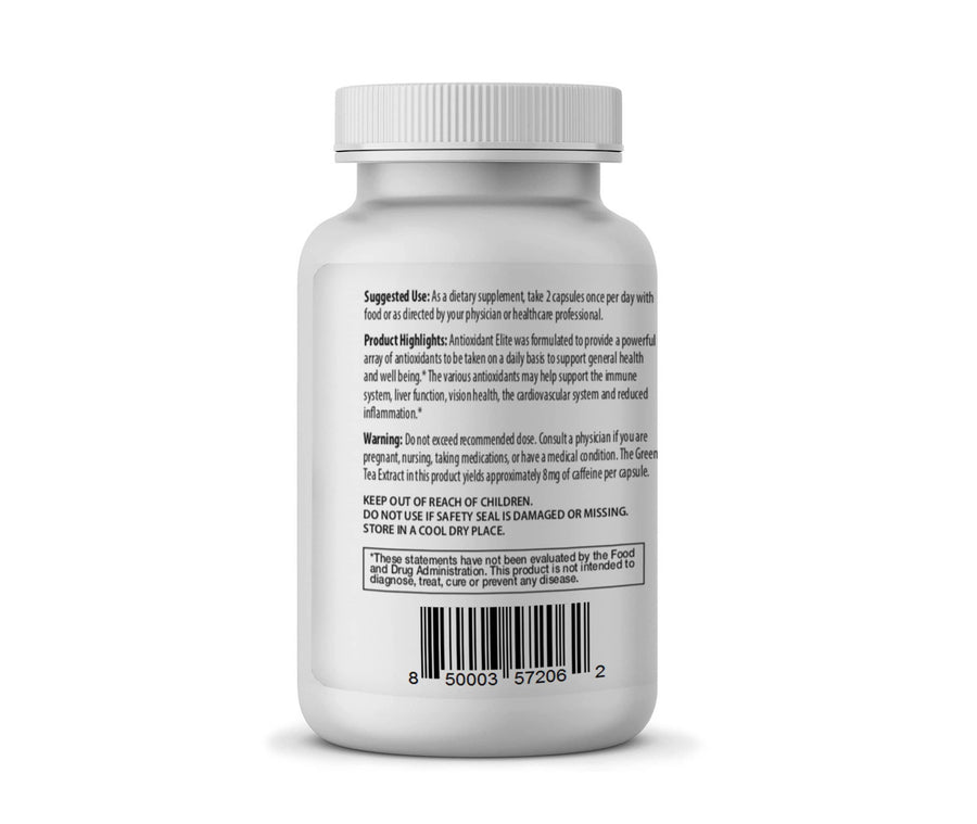 Subscribe & Save 10% - Monthly Auto Renew - Antioxidant Elite - High Potency Antioxidants for General Wellness & Immune Support - 30 Servings - Glucan Elite